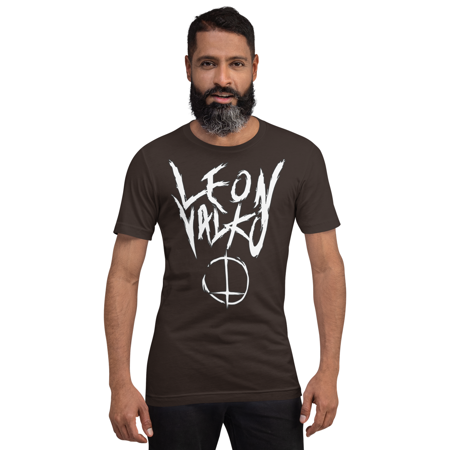 Leon Valko Black Metal (white letters) | Unisex t-shirt | Premium