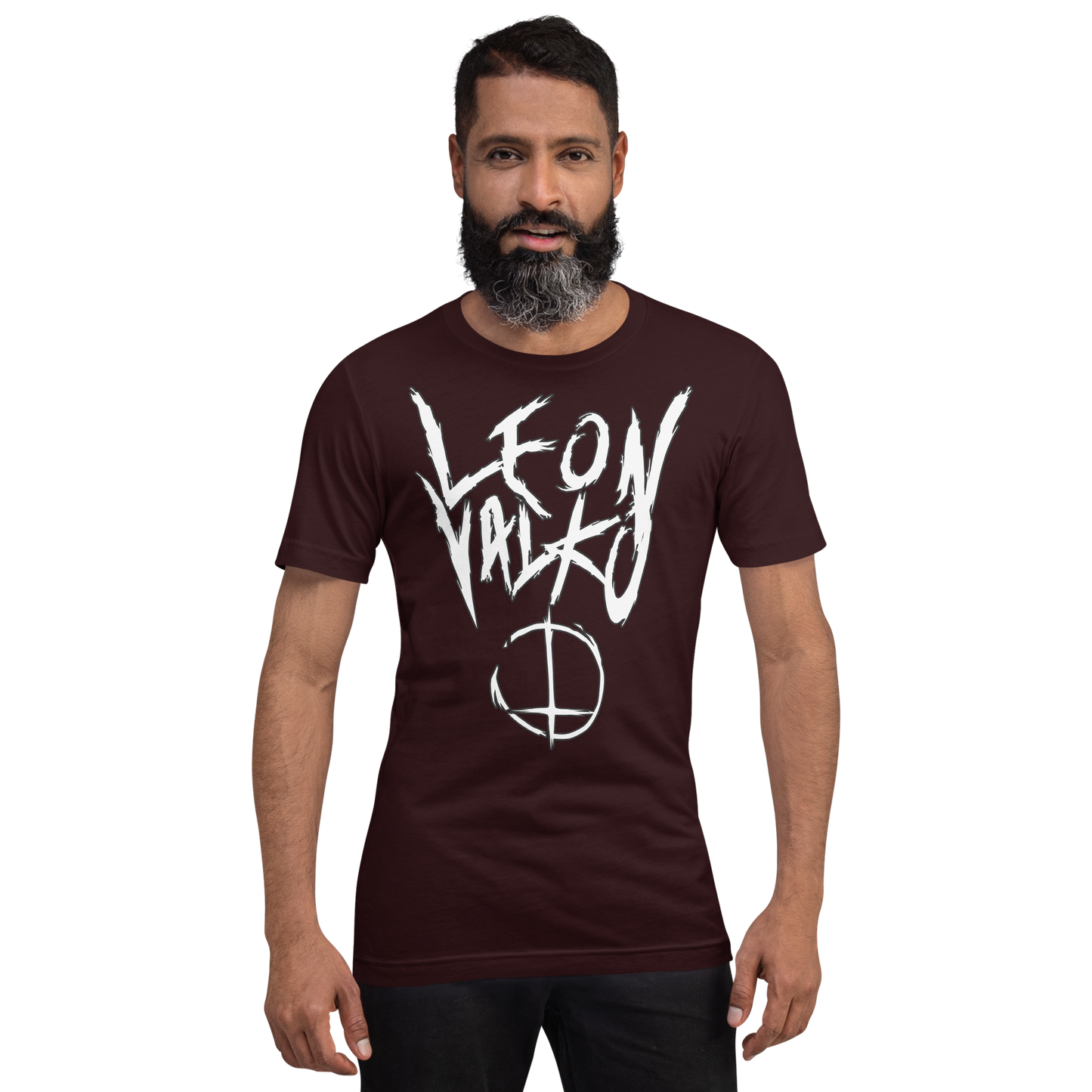 Leon Valko Black Metal (white letters) | Unisex t-shirt | Premium