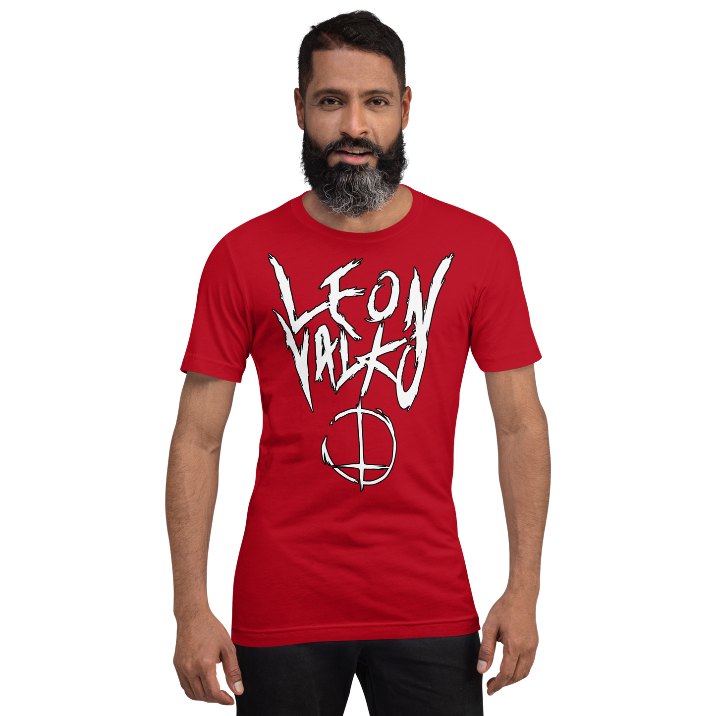 Leon Valko Black Metal (white letters) | Unisex t-shirt | Premium